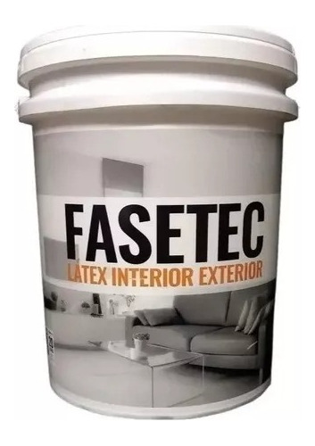 Polacrin Latex Fasetec Pintura Interior Exterior Unidad 20 Litros Acabado Mate Color Blanca