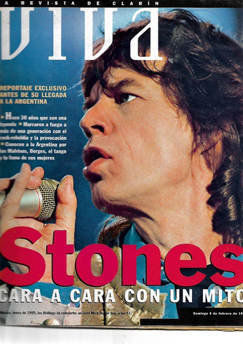 Revista Viva 1995 Mick Jagger Rolling Stone Glady La Bomba