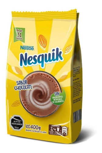Saborizante Nesquik Optistart Chocolate 400 G