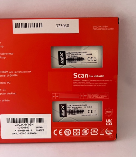 Imagem 6 de 10 de Memória Xpg Spectrix D50 Rgb Ddr4 3600mhz Cl18 2x8gb - 16gb