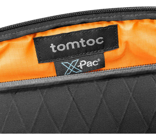 Bolso Bandolera Tomtoc 3 Litros Minimalista Moderno Compacta Color Negro Diseño De La Tela Texturado