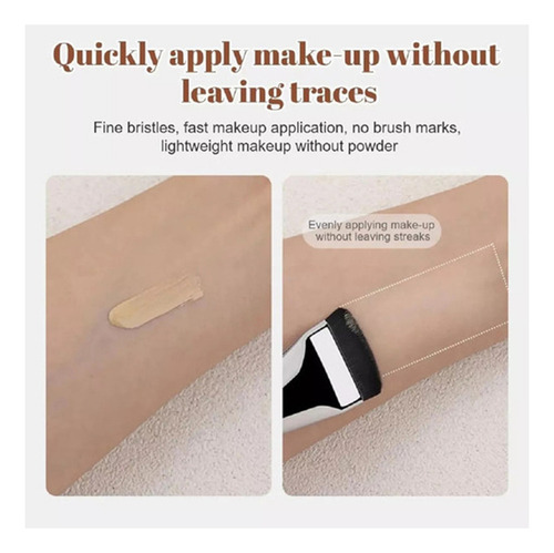 Brocha Plana For Base Líquida, Corrector De Rubor Plano