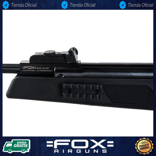 Imagen 4 de 10 de Rifle Aire Comprimido Fox Nitro Compact Piston 5,5 + Kit