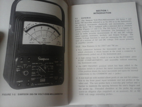 Manual Simpson 260 Series 7 And 7m Volt Ohm
