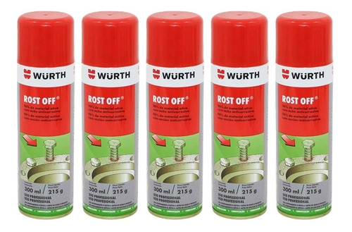 05 Desengripante Rost Off Wurth Micro Óleo Lubrificante Wd