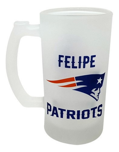 Caneca Vidro Chopp Cerveja Basquete New England Patriots