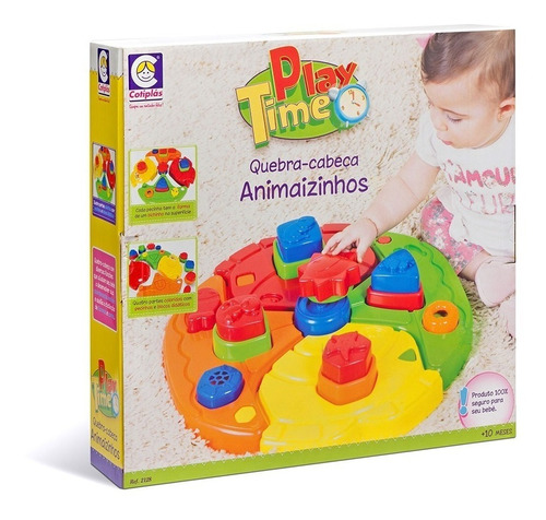 Brinquedo Educativo Pedagogico Bebe Animaizinhos Play Time