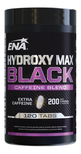 Hydroxy Max Black 120 Ena Quemador Carnitina + Cafeina 200mg
