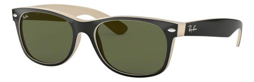 Gafas De Sol Ray-ban New Wayfarer Negro Brillante 55mm