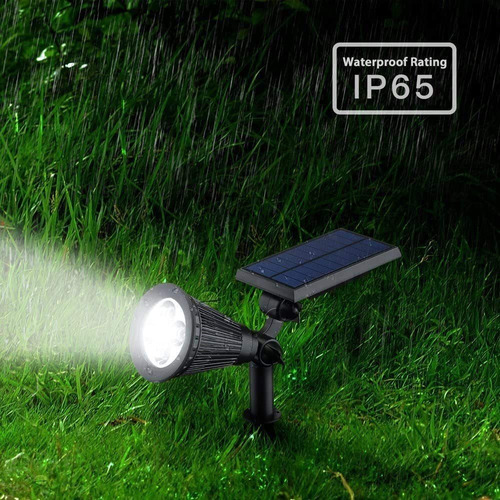 Focos Solares Luz Paisaje Al Aire Libre Para Jardín Blanco