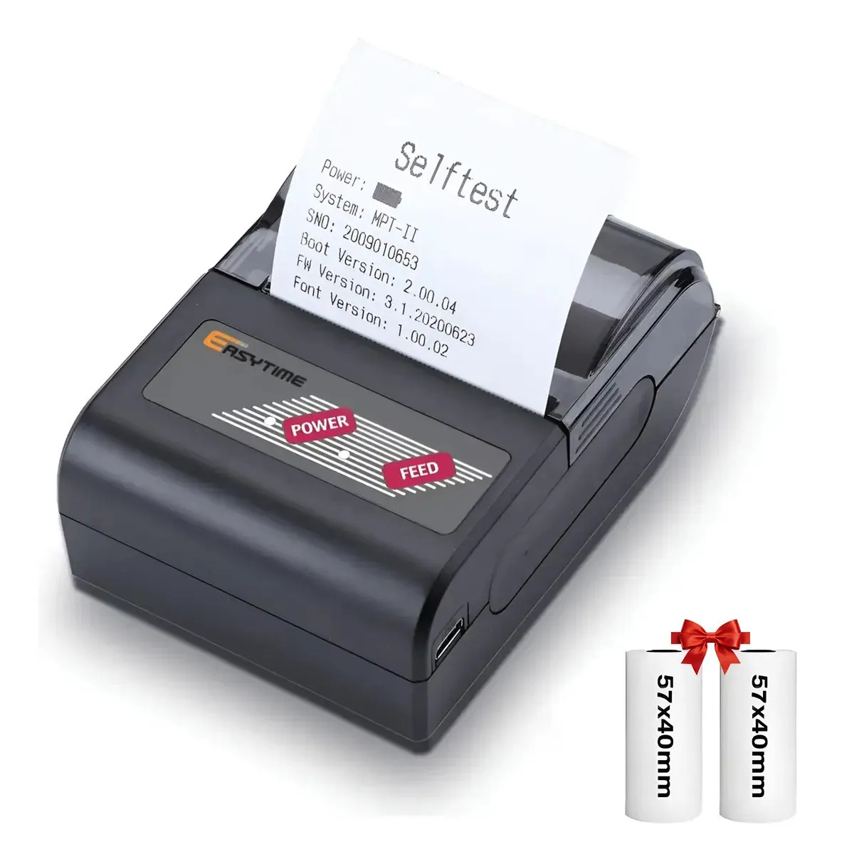 Impresora 58mm Tickets Recibos Portatil Bluetooth+Usb Inalambrica