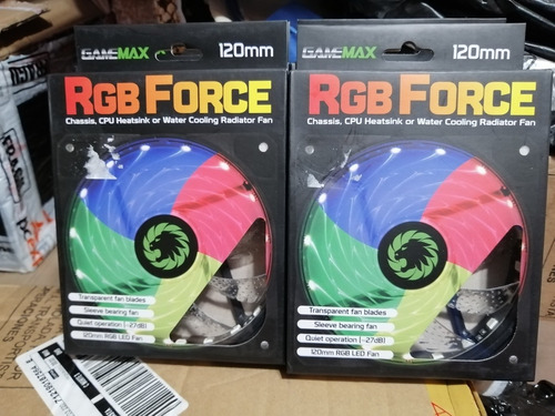 Juego 3 Ventiladores Gamemax Rgb Force 120mm Nuevos
