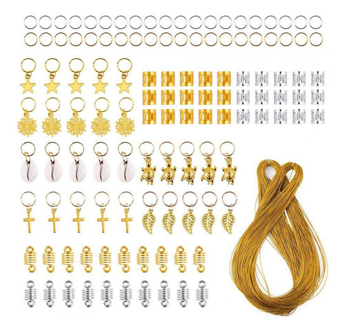 Anillos De Pelo Rastas Clip Cuerda Trenzas Metal Moda Sh