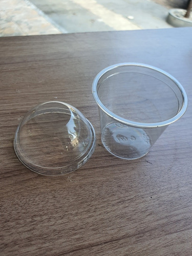 100 Mini Copo Bolha Pet 60 Ml G697 - Verrine - Bolo No Pote
