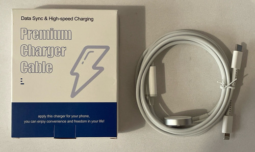 iPhone Apple Watch Premium Charger Cable Cargador Data Sync (Usado)