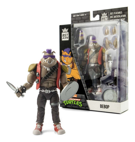 Figura Articulada Bebop-tmnt-bst Axn