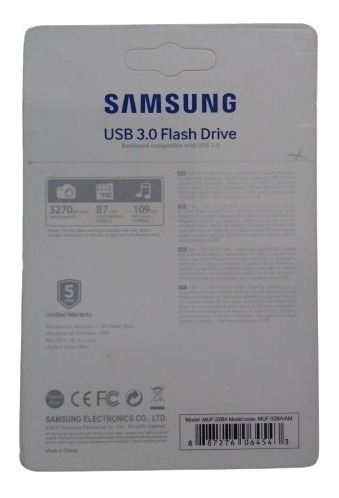 Pendrive 32gb Samsung Usb 3.0 Original, Lt.