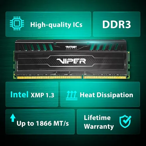 Viper 3 Ddr3 Ram 16gb(2x8gb) 1866mhz Cl10 15v Udimm Kit