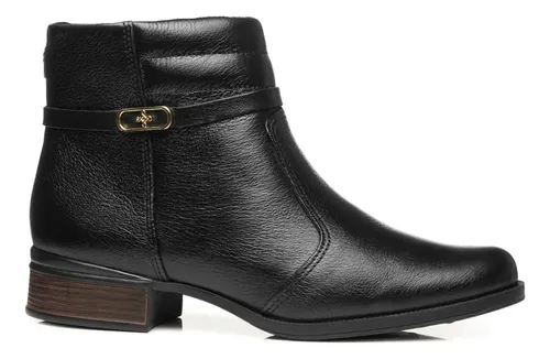 Bota Pegada Feminina Confortável Couro Original 282014