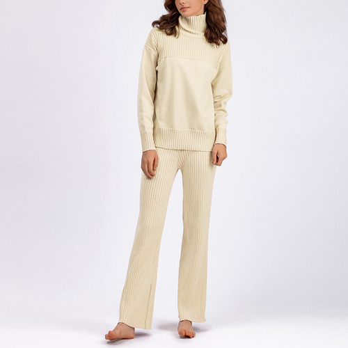 Jersey Casual De Punto Para Mujer, Holgado, De Color Liso, M