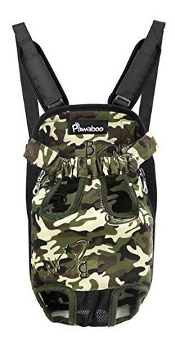 Mochila Canguro Para Mascotas Perros Gatos Ajustable Camufla