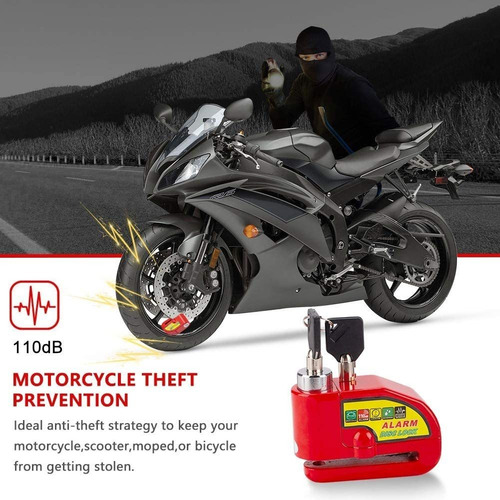 Bloqueo De Freno De Disco Bloqueo De Alarma De Motocicleta