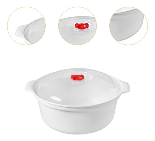 Recipiente Para Microondas Con Tapa, Recipiente Para 22x10cm