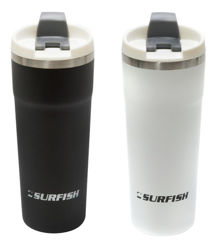 Vaso Termico Hermetico Surfish 500 Ml Acero Inox. Libre Bpa