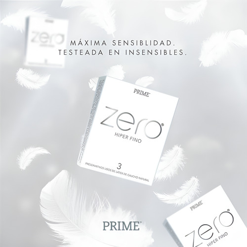 Preservativos Prime Zero Super Fino X3 Un