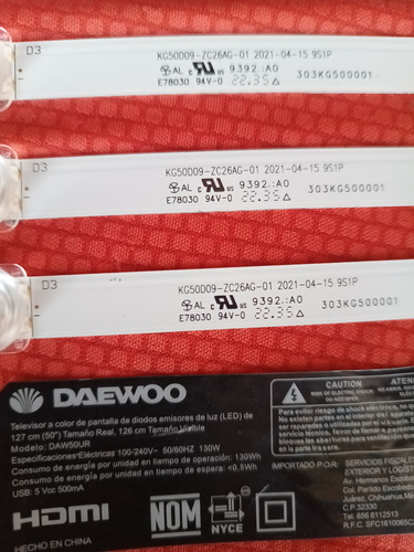 Kit De Leds Daewoo Daw50ur (Usado)