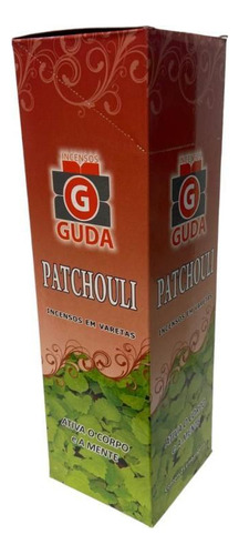 Incenso Patchouli Guda Indiano Caixa Com 7 Varetas