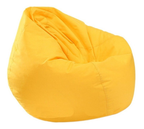 Puff Redondo + Enchimento Cheio Atacado Maça Cor Amarelo