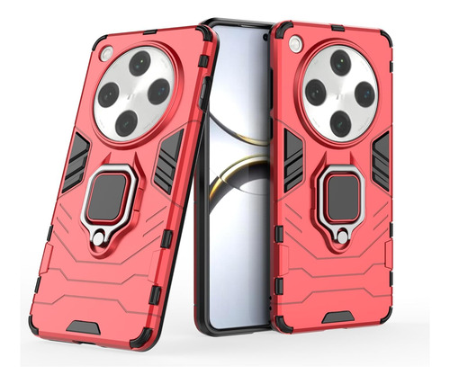 Funda Uso Rudo Carcasa Para Oppo Find X8 Pro 5g +mica Rojo Oppo Find X8 Pro 5g