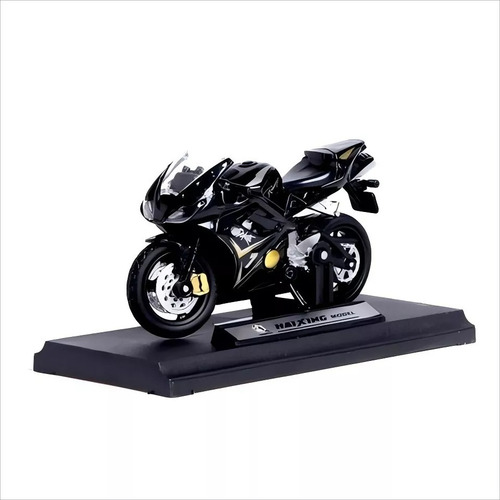Moto De Aleación Triumph 675 Simulada A Escala 1:18 Negra