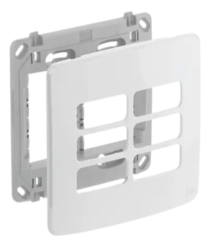 Placa 4x4 3+3 Postos Com Suporte - Weg Compose