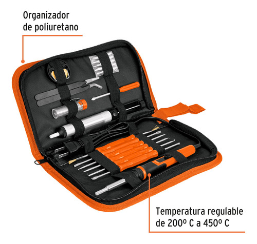 Estacion Para Soldar Y Desoldar Con Lupa Led Con Accesorios