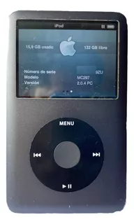 iPod Classic 160 Gb 7th Gen Black Mod A1238 Mc297