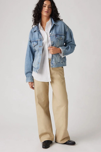 Jean Mujer Levis 90s Straight Travertine Beige