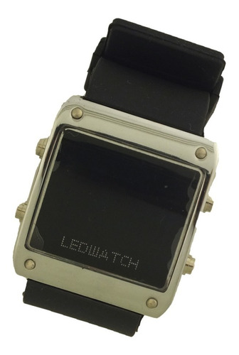 Oferta Relógio Pulso Masculino Ledwatch Prata E Preto B5658