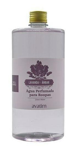 Água Perfumada Para Roupas Lavanda & Âmbar 1000 Ml