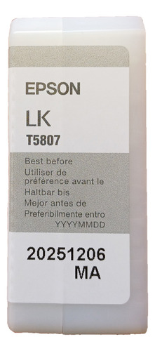 Cartucho De Tinta Epson T580700 Negro Claro (Usado)