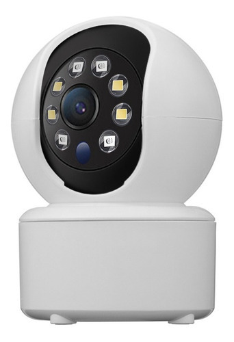 Camara De Seguridad Wifi 3mp Domo 360° Visión Nocturna Ds Color Blanco