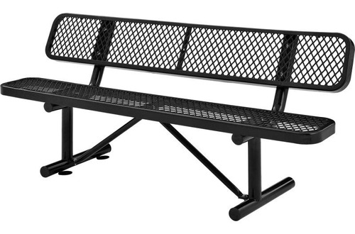 Global Industrial 6'l Expanded Metal Mesh Flat Bench