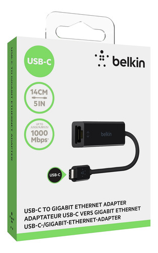 Adaptador Usb-c A Ethernet, Puerto Gigabit Ethernet De Belki