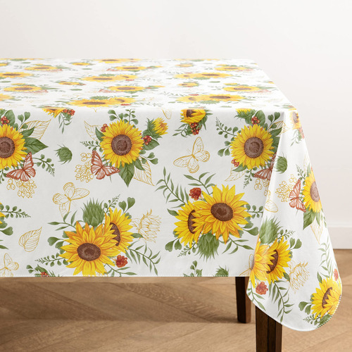 Mantel De Vinilo Vintage Impermeable 132 X 132 Cm Cuadrado
