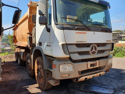 Imagem 3 de 15 de Mercedes-benz Actros 4844 8x4 Ano 2014 Caçamba Total 3