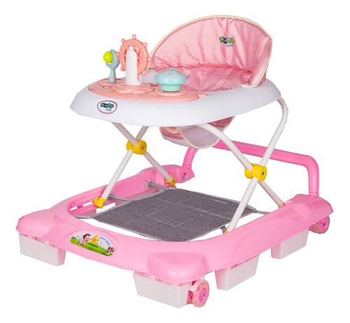 Caminador musical infantil La Bamba Rosa para bebés - Maxi Baby