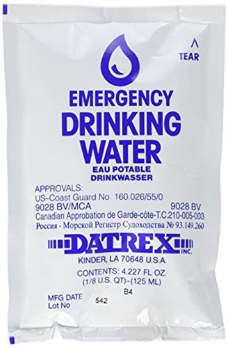 Datrex Bolsas De Agua De Supervivencia Para Emergencias