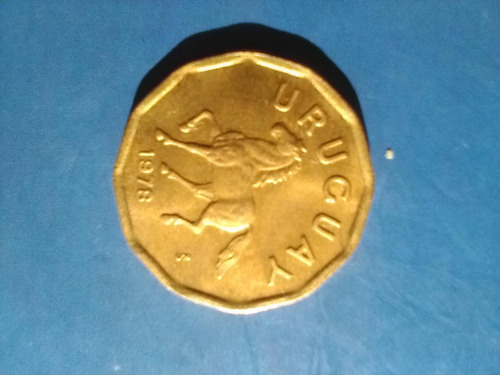 Moneda Uruguay 10 Centesimos Año 1978 Caballo