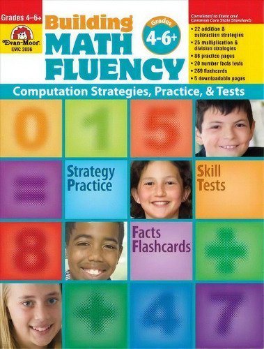 Building Math Fluency Grades 4-6+, De Evan-moor Educational Publishers. Editorial Evan Moor Educational Publishers, Tapa Blanda En Inglés